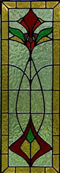 tiffany raamhanger 40 x 17 cm vervaardigd van Wissmach corellaglas